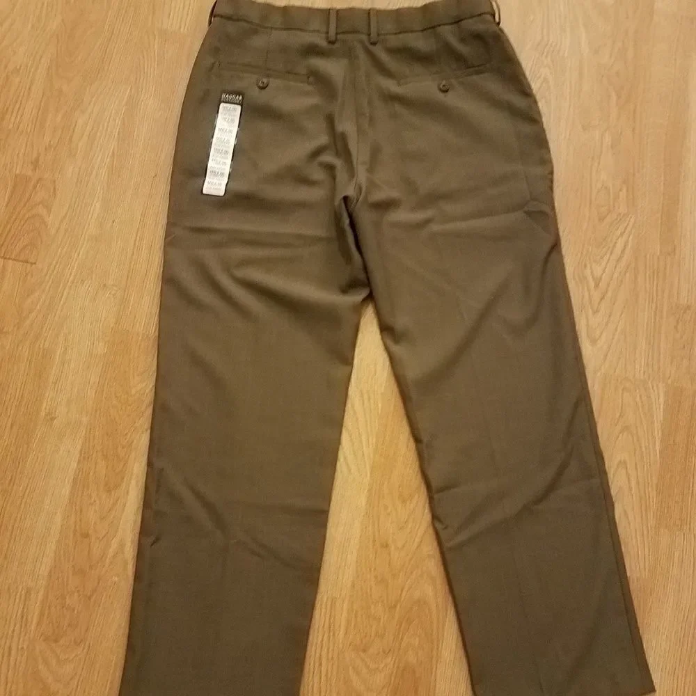 NEW Haggar Classic Fit Flat Front Pants sz 34 x 29